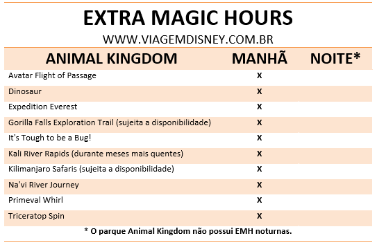 disney world animal kingdom magic hours