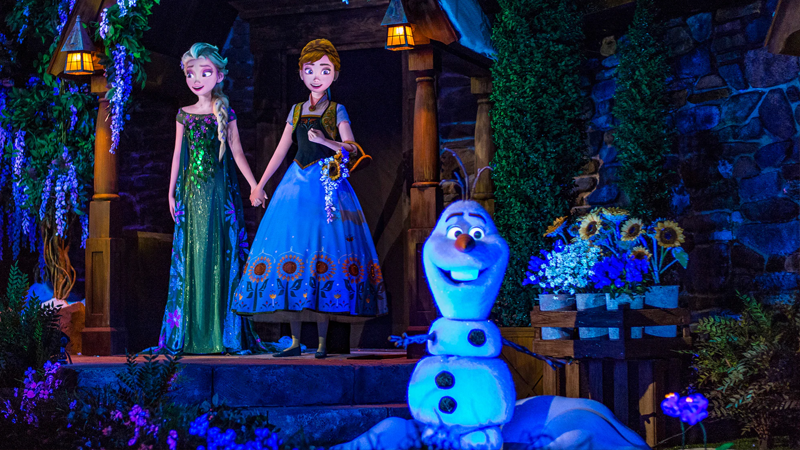Onde encontrar Anna, Elsa e Olaf na Disney de Orlando - Frozen Ever After