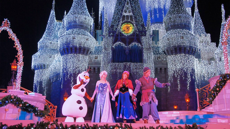 Onde encontrar Anna, Elsa e Olaf na Disney de Orlando - Frozen Holiday Wish